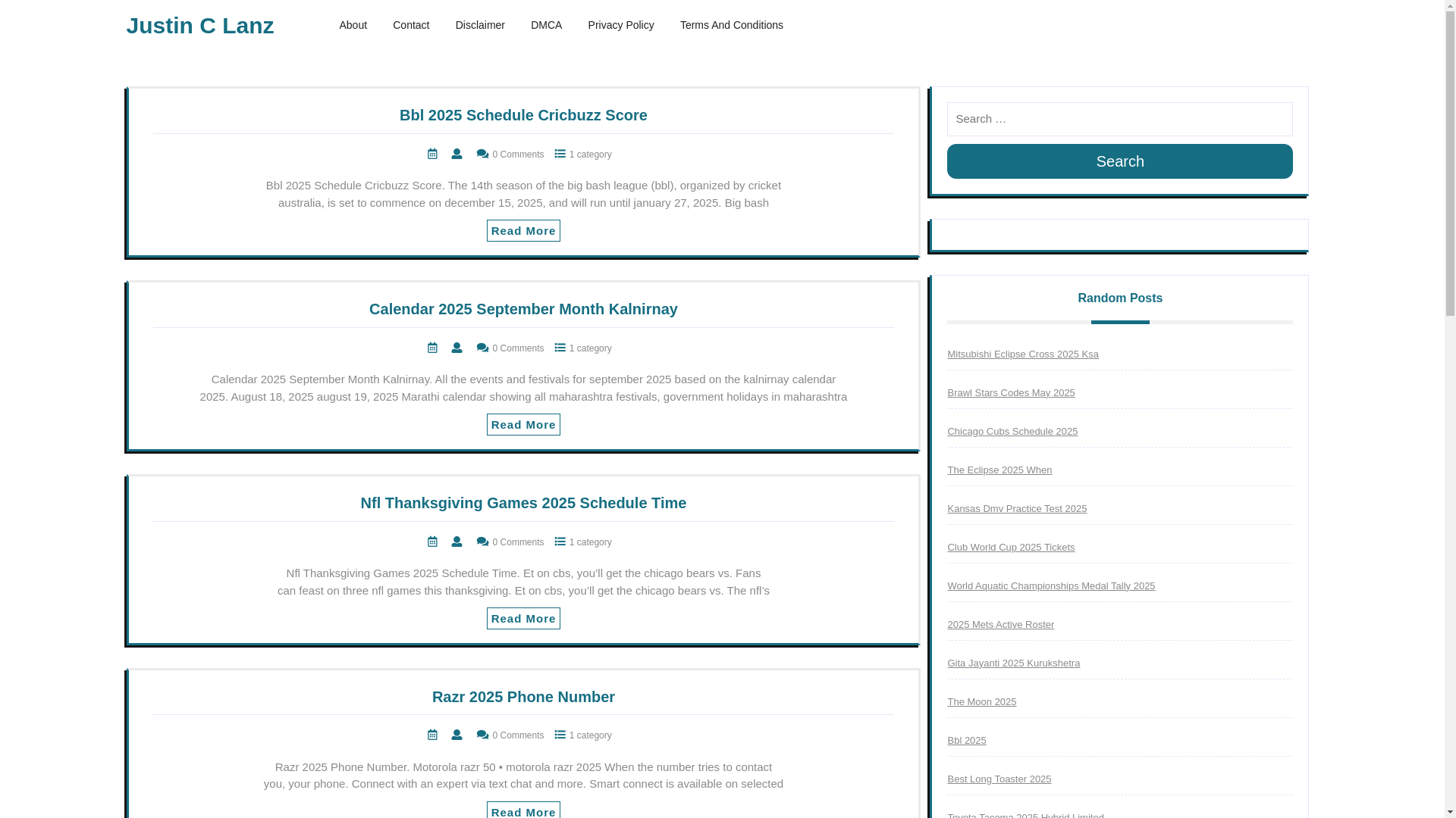 website screenshot of https://justinclanza.pages.dev/