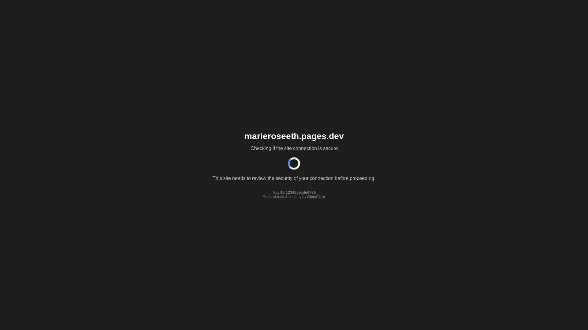 website screenshot of https://marieroseeth.pages.dev/