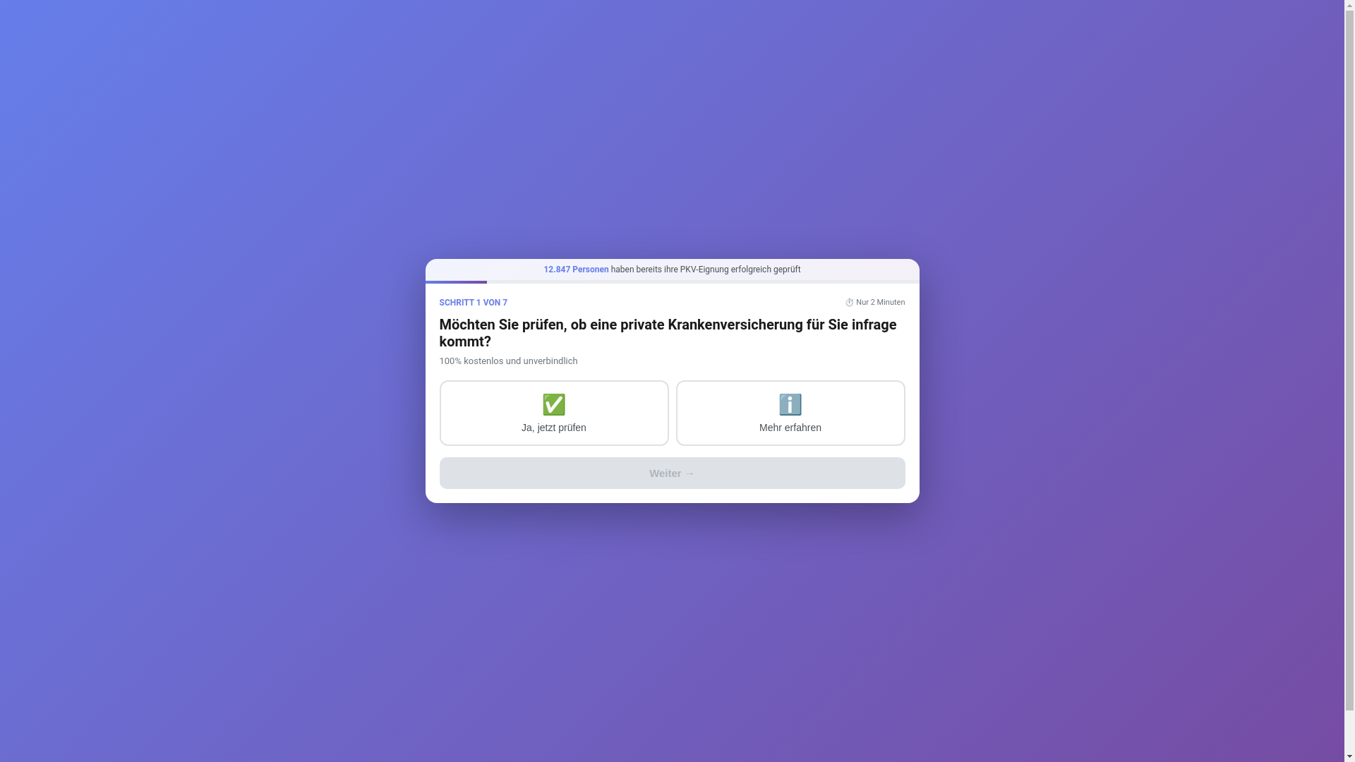 website screenshot of https://tarifvergleich-pkv.pages.dev/