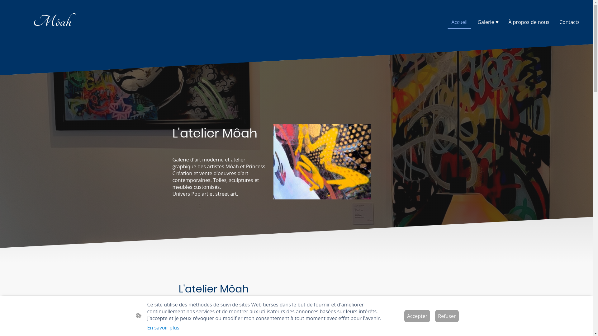 website screenshot of https://ateliermoah.com/