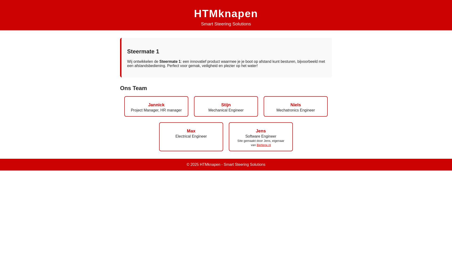 website screenshot of https://htmknapen.pages.dev/