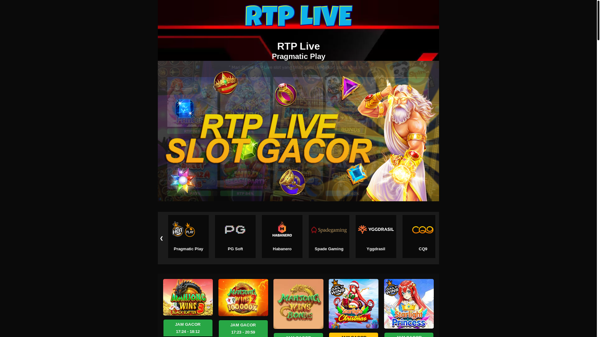 website screenshot of https://rtpslotkami.space/