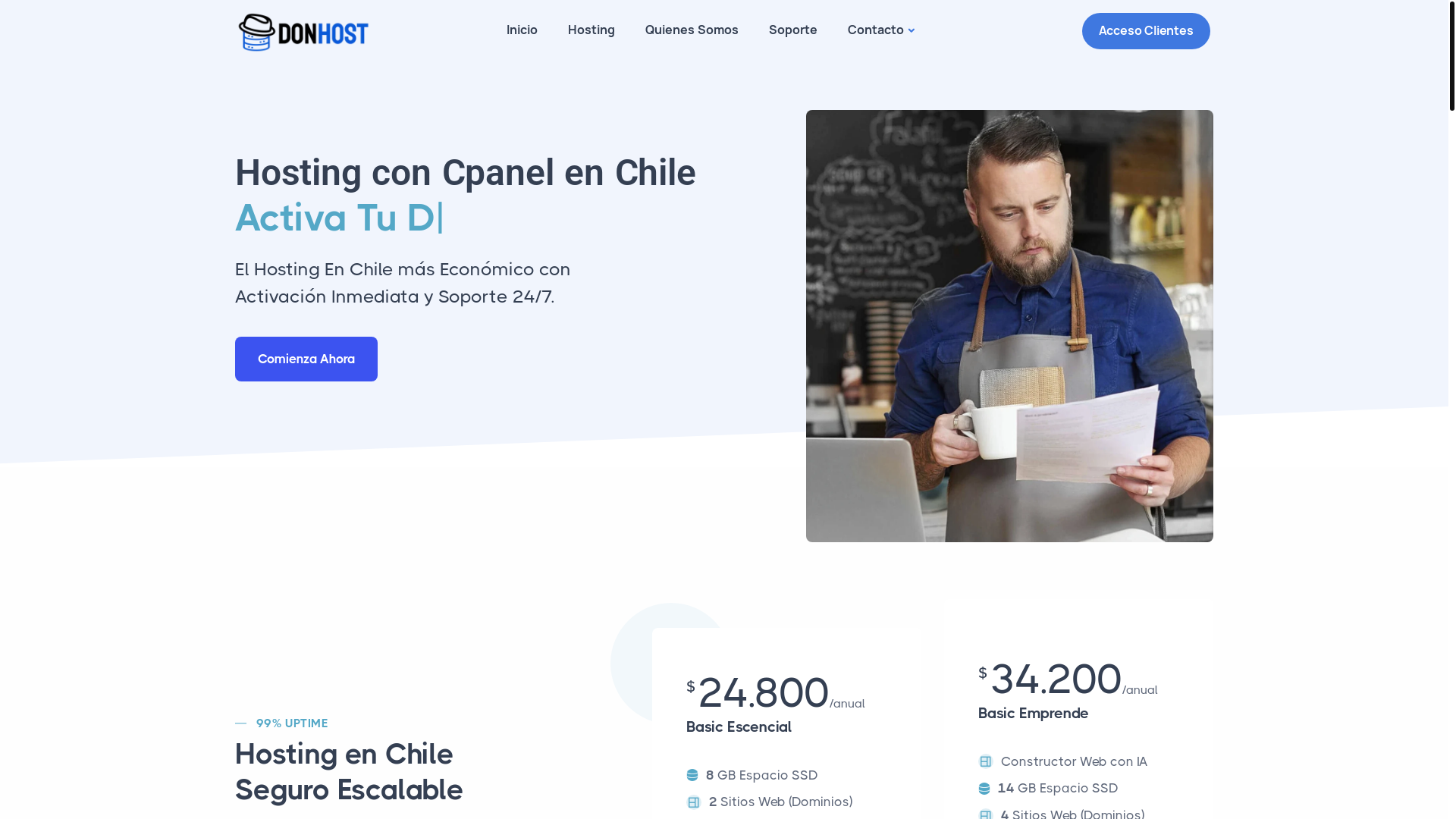 website screenshot of https://gestionaweb.online/