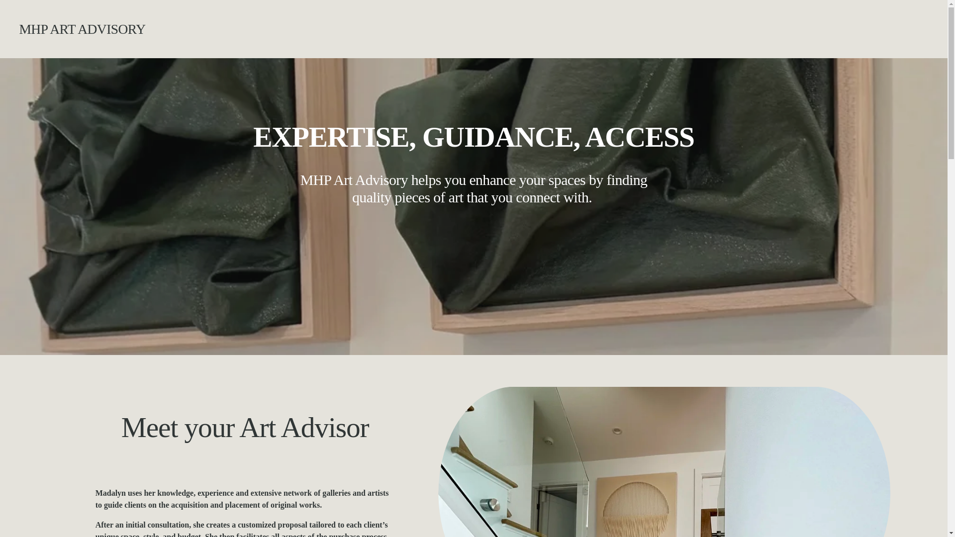 website screenshot of https://mhpartadvisory.com/