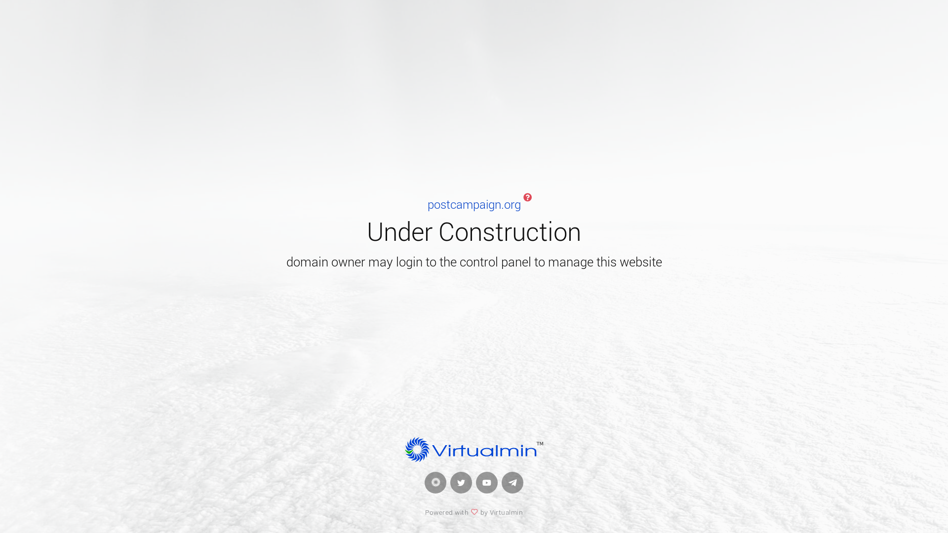 website screenshot of https://postcampaign.org/