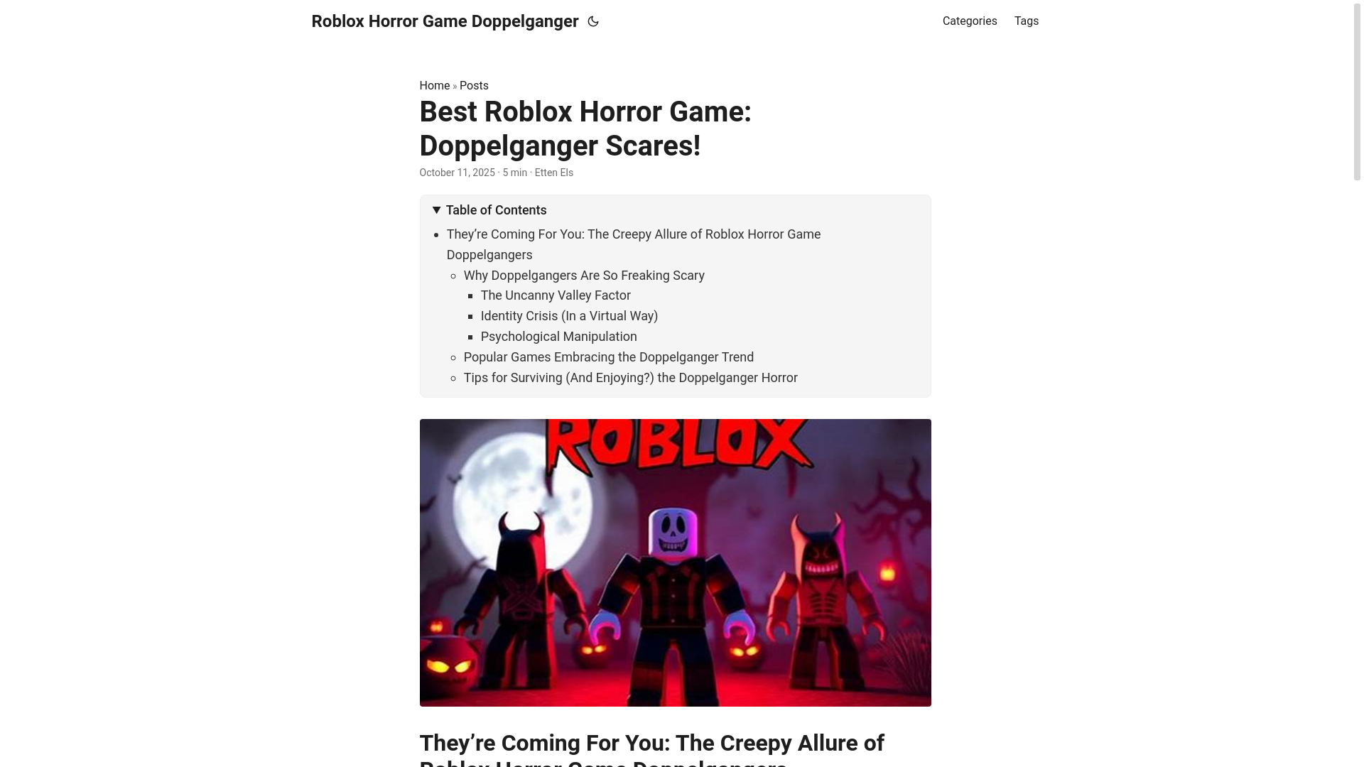 website screenshot of https://roblox-horror-game-doppelganger.pages.dev/