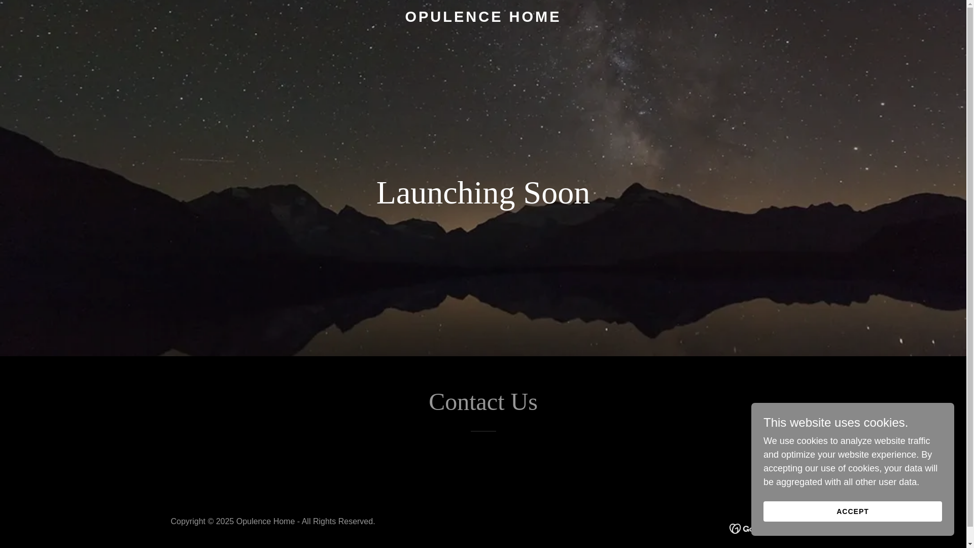 website screenshot of https://opulencehome.in/