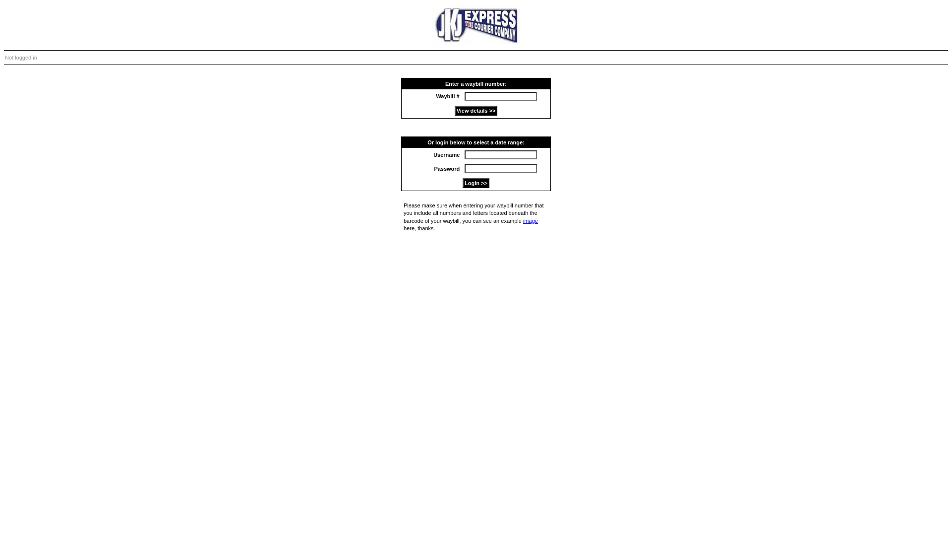 website screenshot of http://tracking.parcelperfect.com/2601.3364.2809