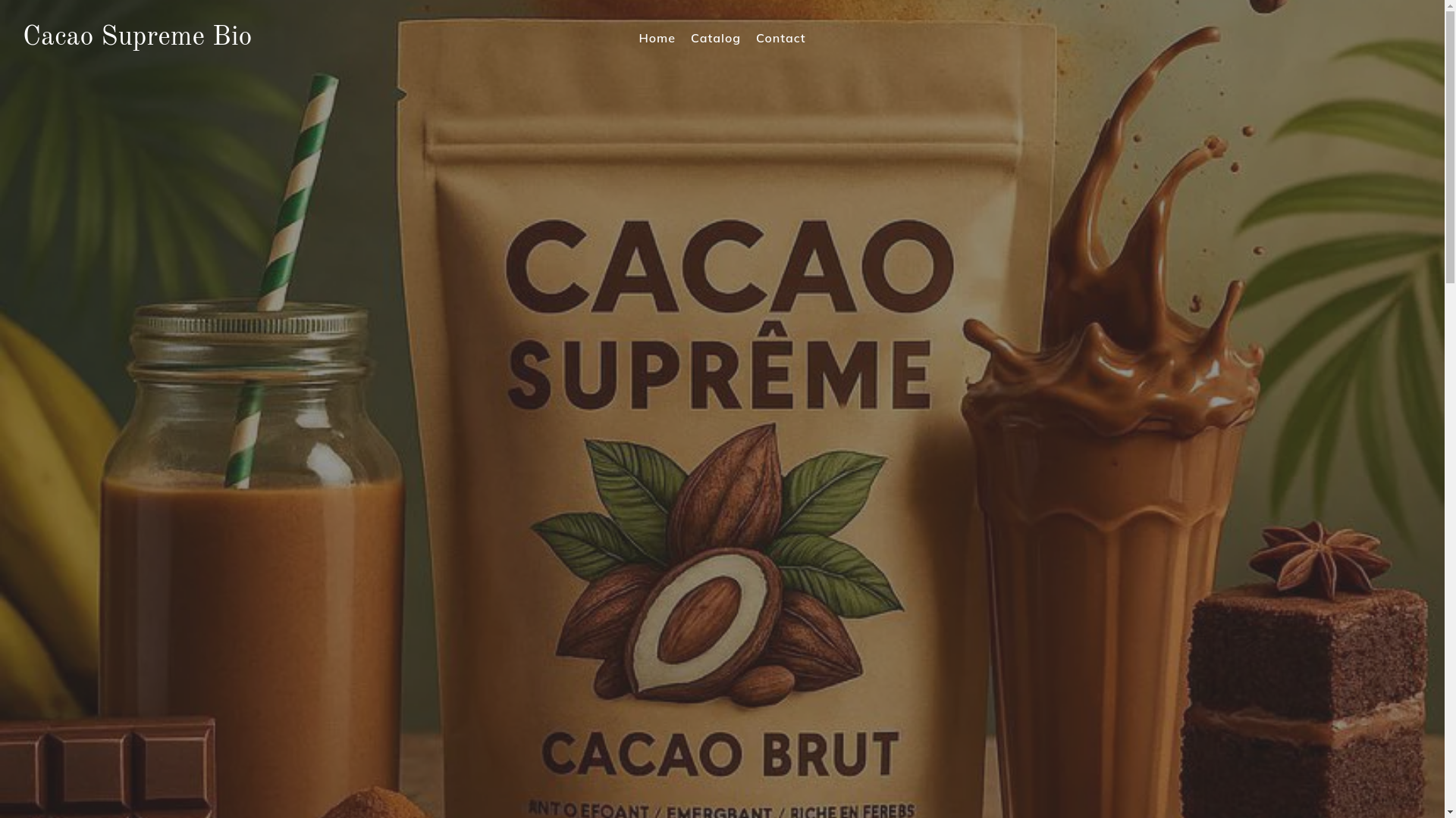 website screenshot of https://cacaosupremebio.store/