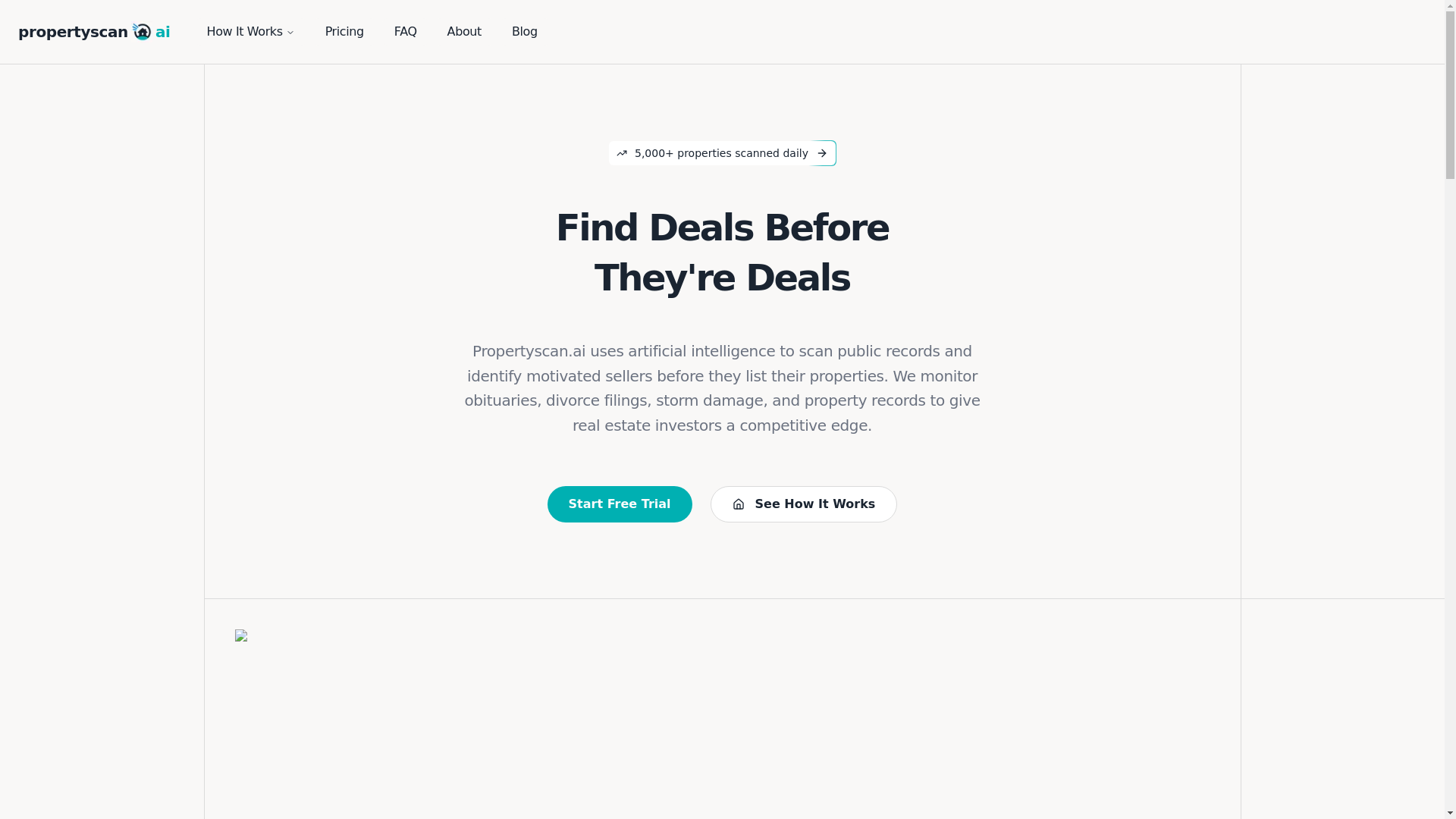 website screenshot of https://propertyscan.ai/