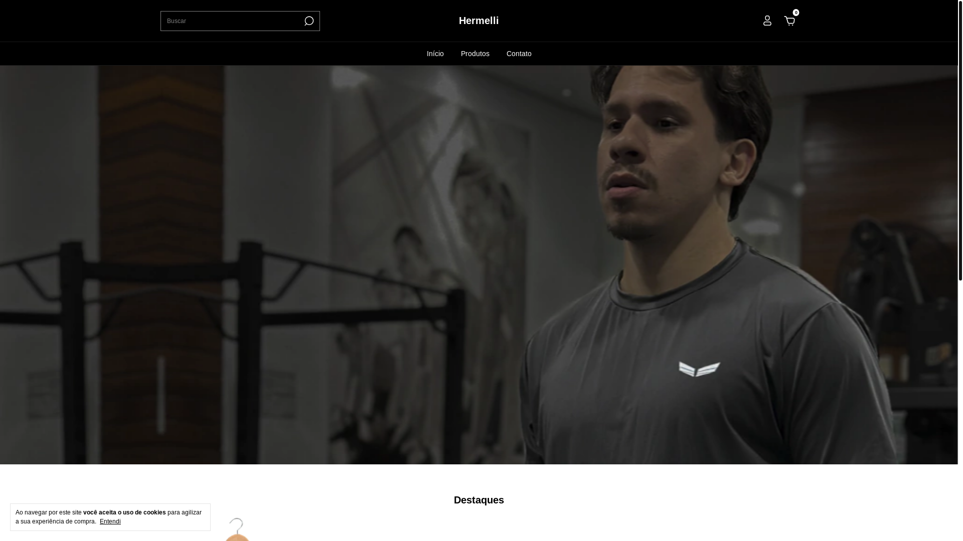 website screenshot of https://hermelli.com.br/