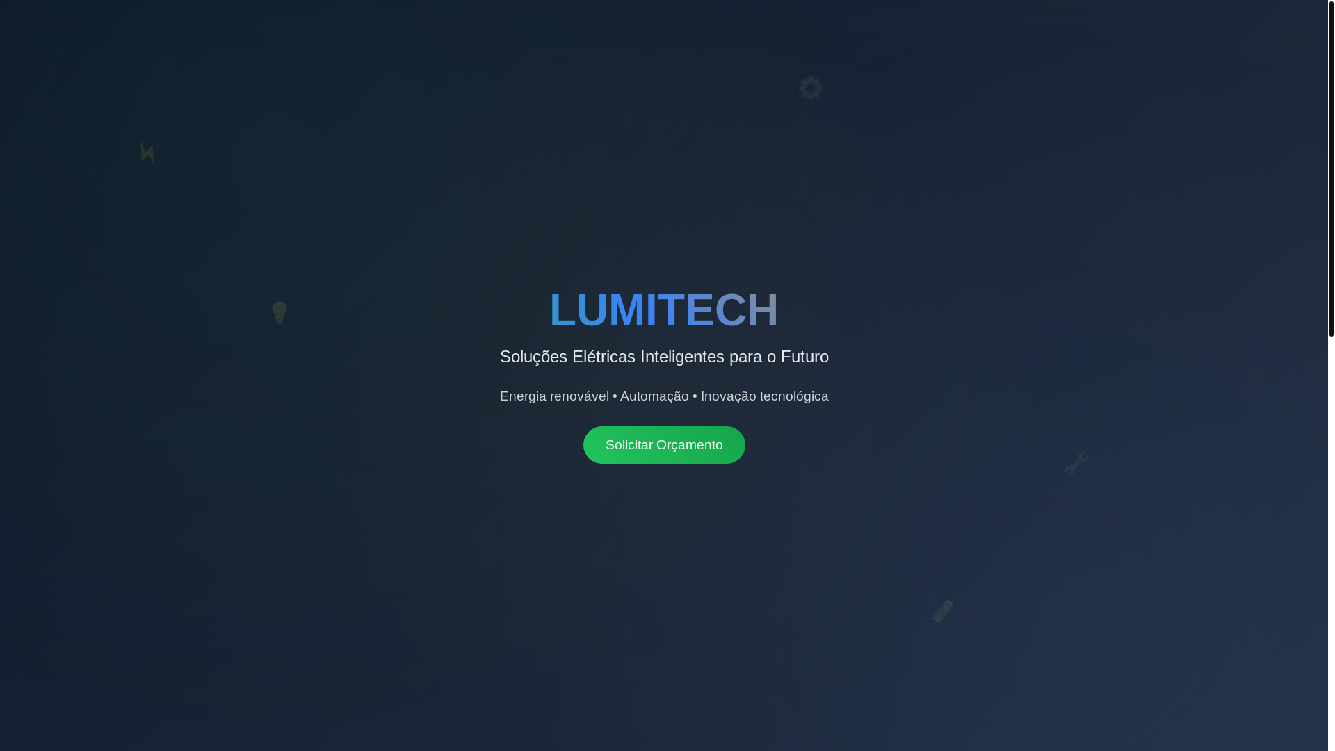 website screenshot of https://lumitechpe.com.br/