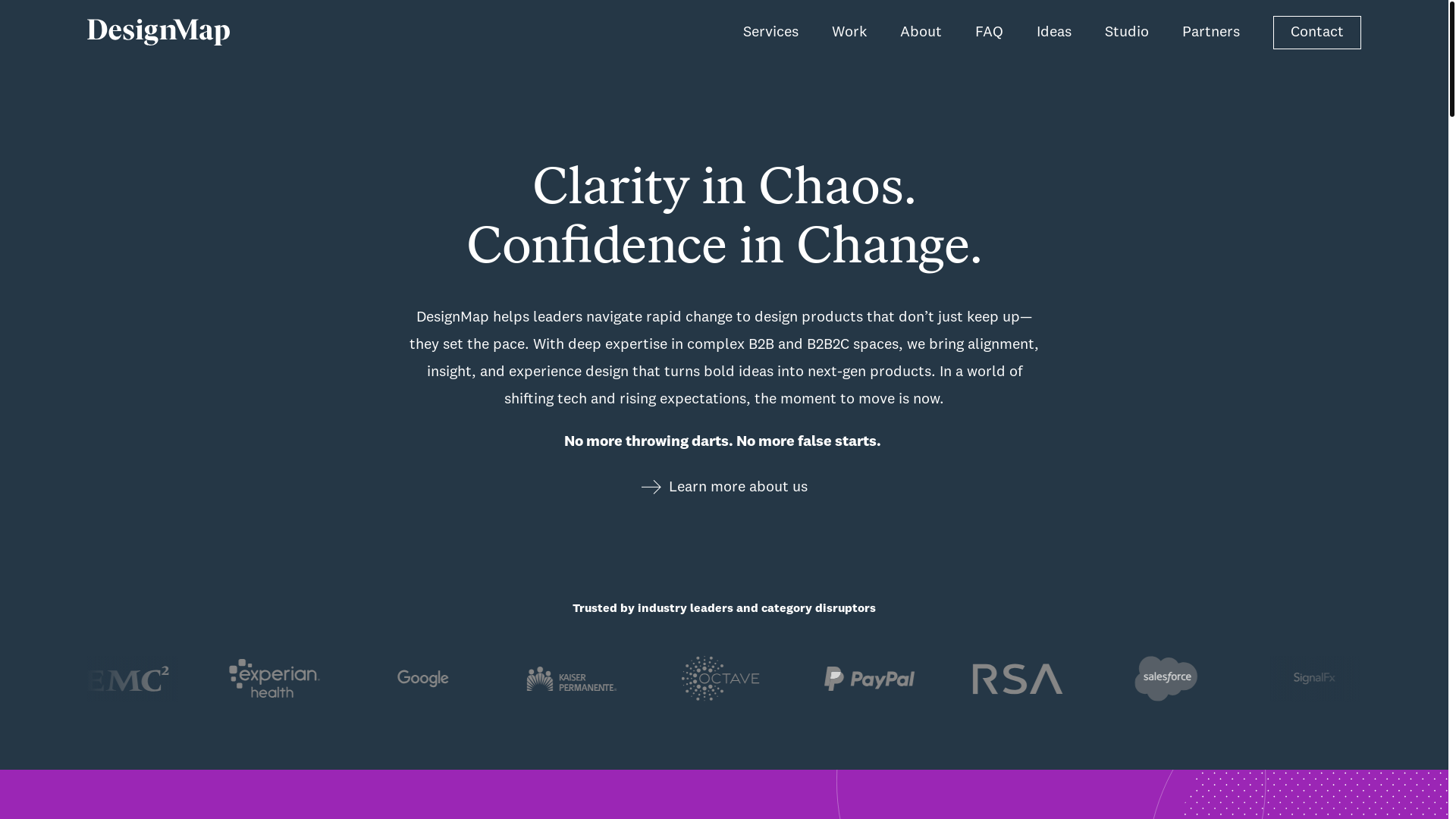 website screenshot of https://thedesignmapcrew.com/