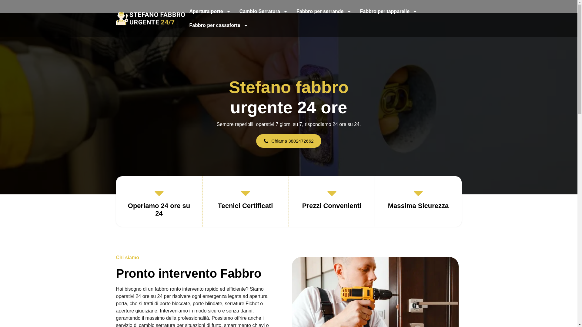 website screenshot of https://stefano-fabbrourgente.it/