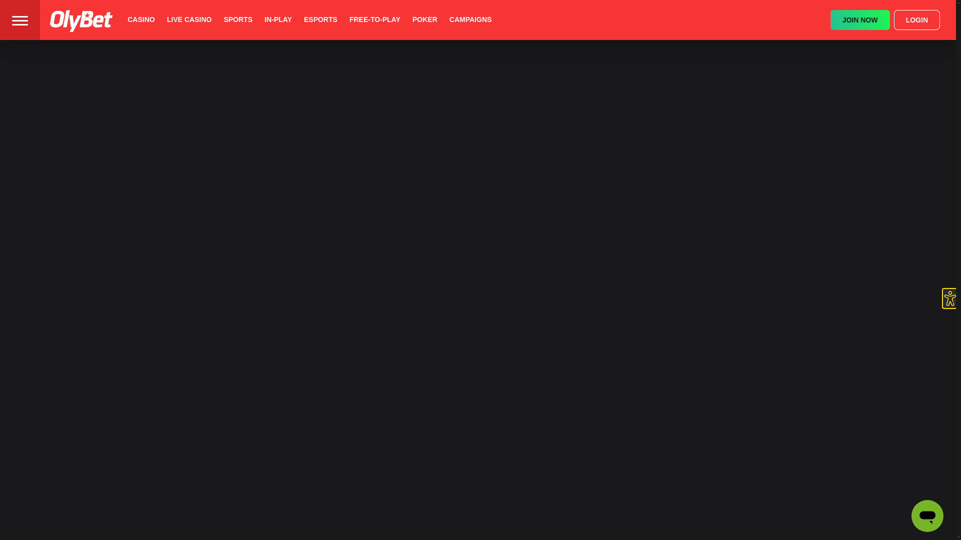 website screenshot of https://olybetcasino.live/