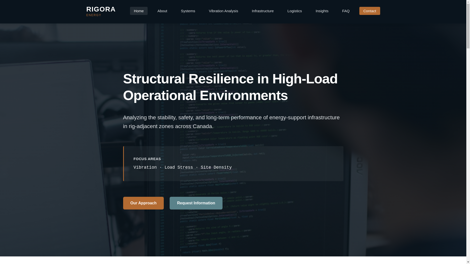 website screenshot of https://rigora-energy.com/