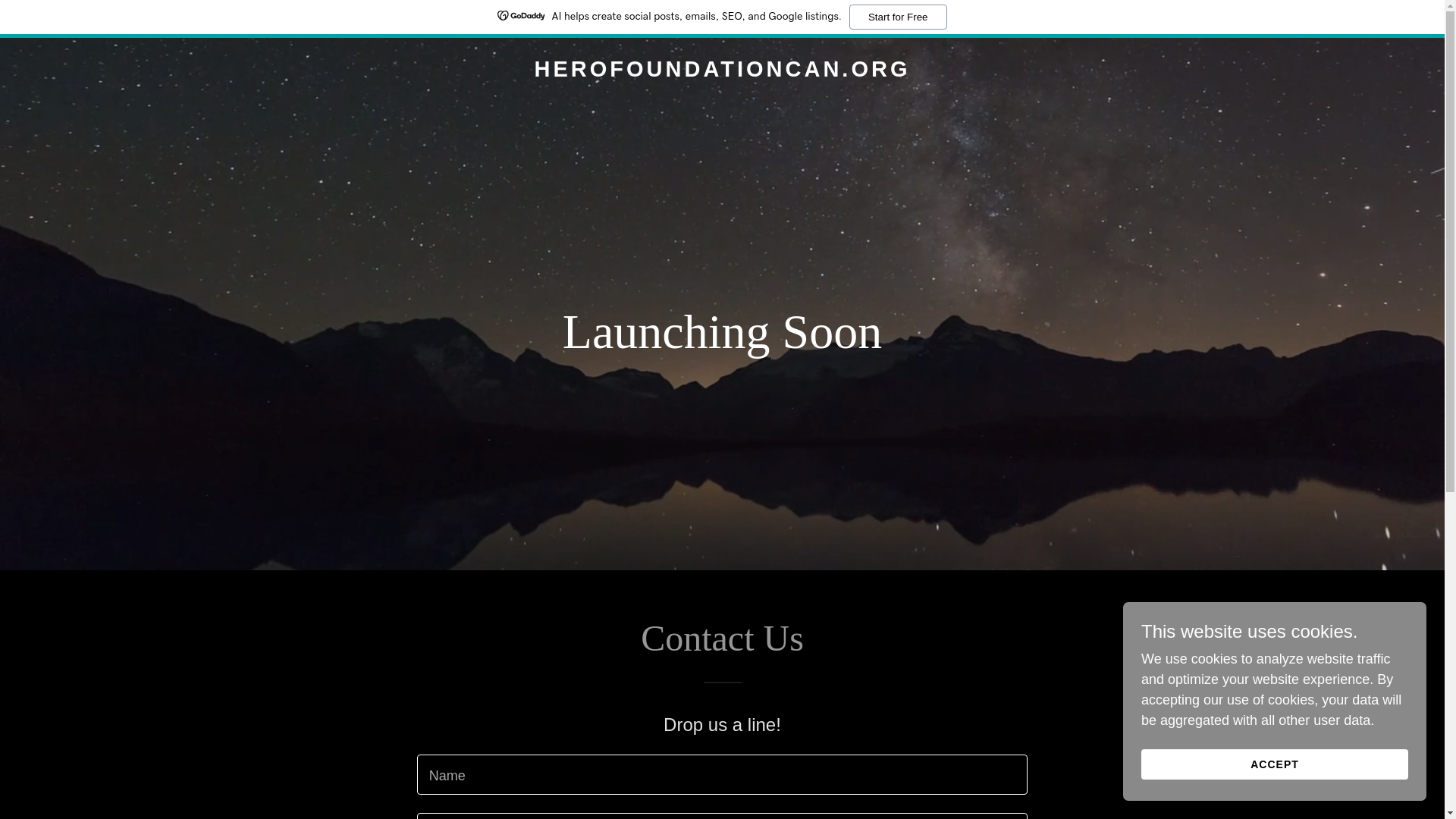 website screenshot of https://herofoundationcan.org/
