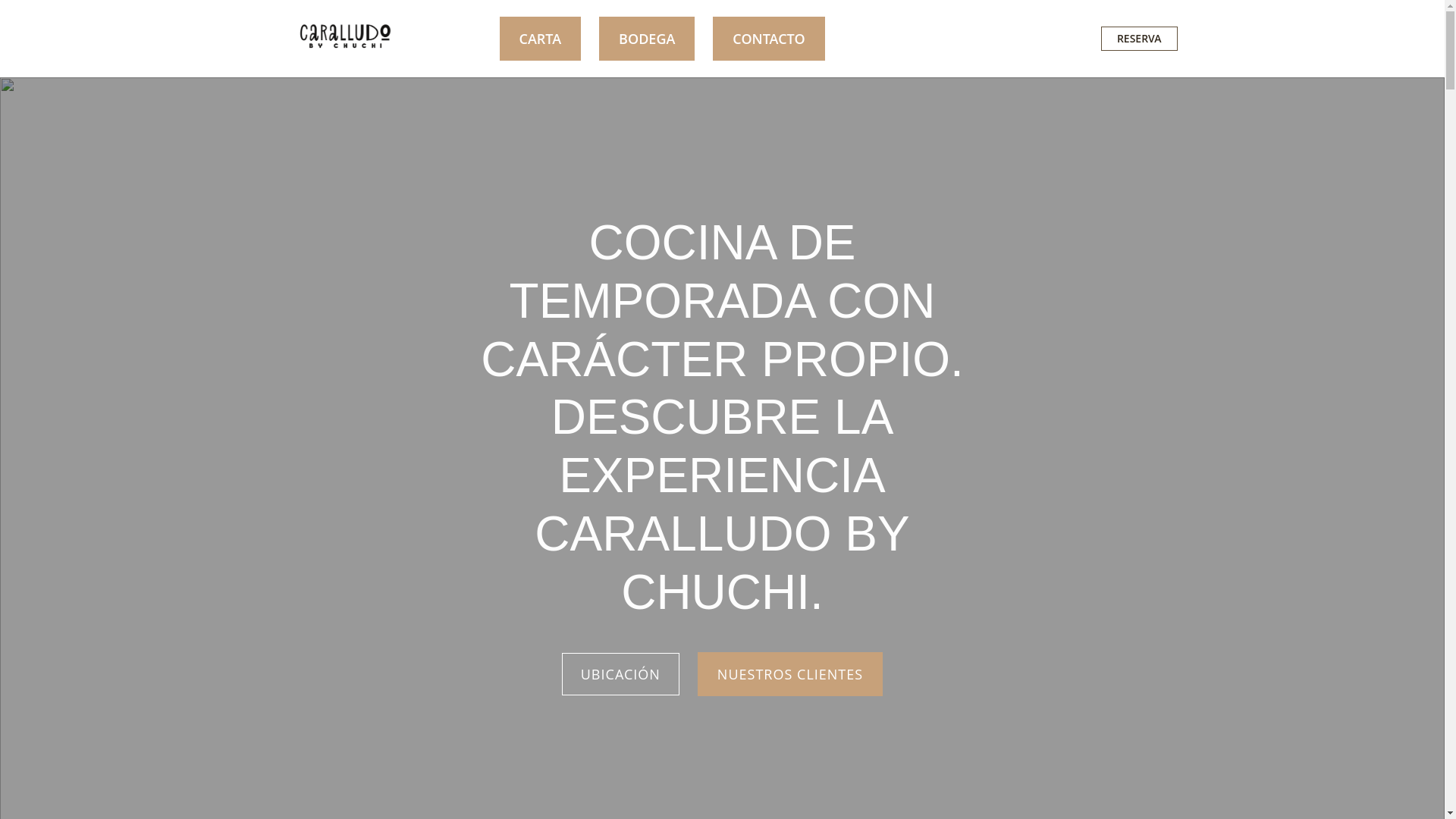 website screenshot of https://caralludobychuchi.es/