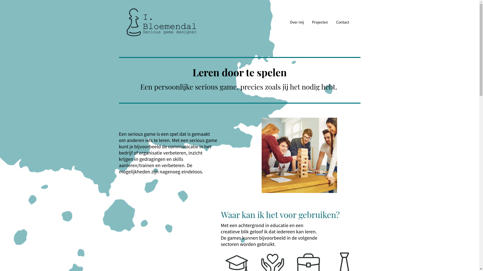 website screenshot of https://ibloemendal.nl/