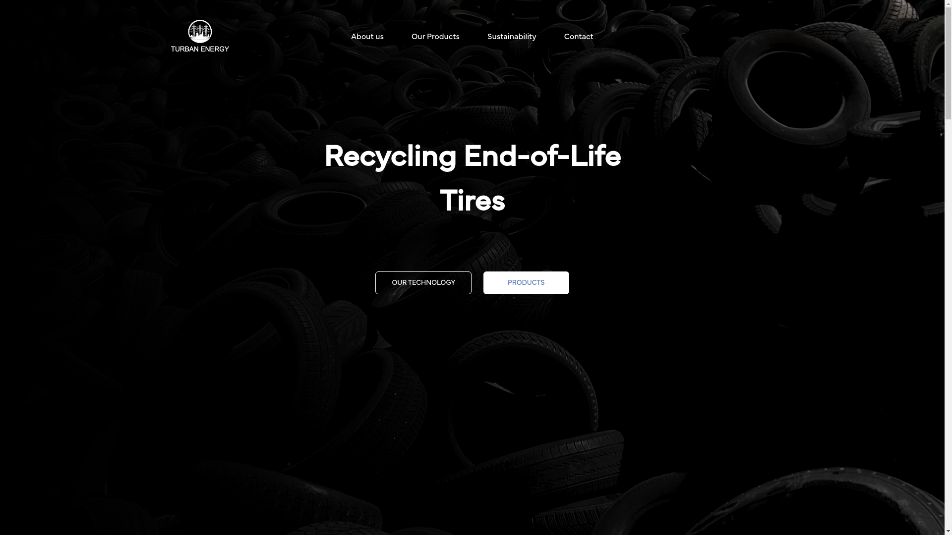 website screenshot of https://turbanenergy.org/