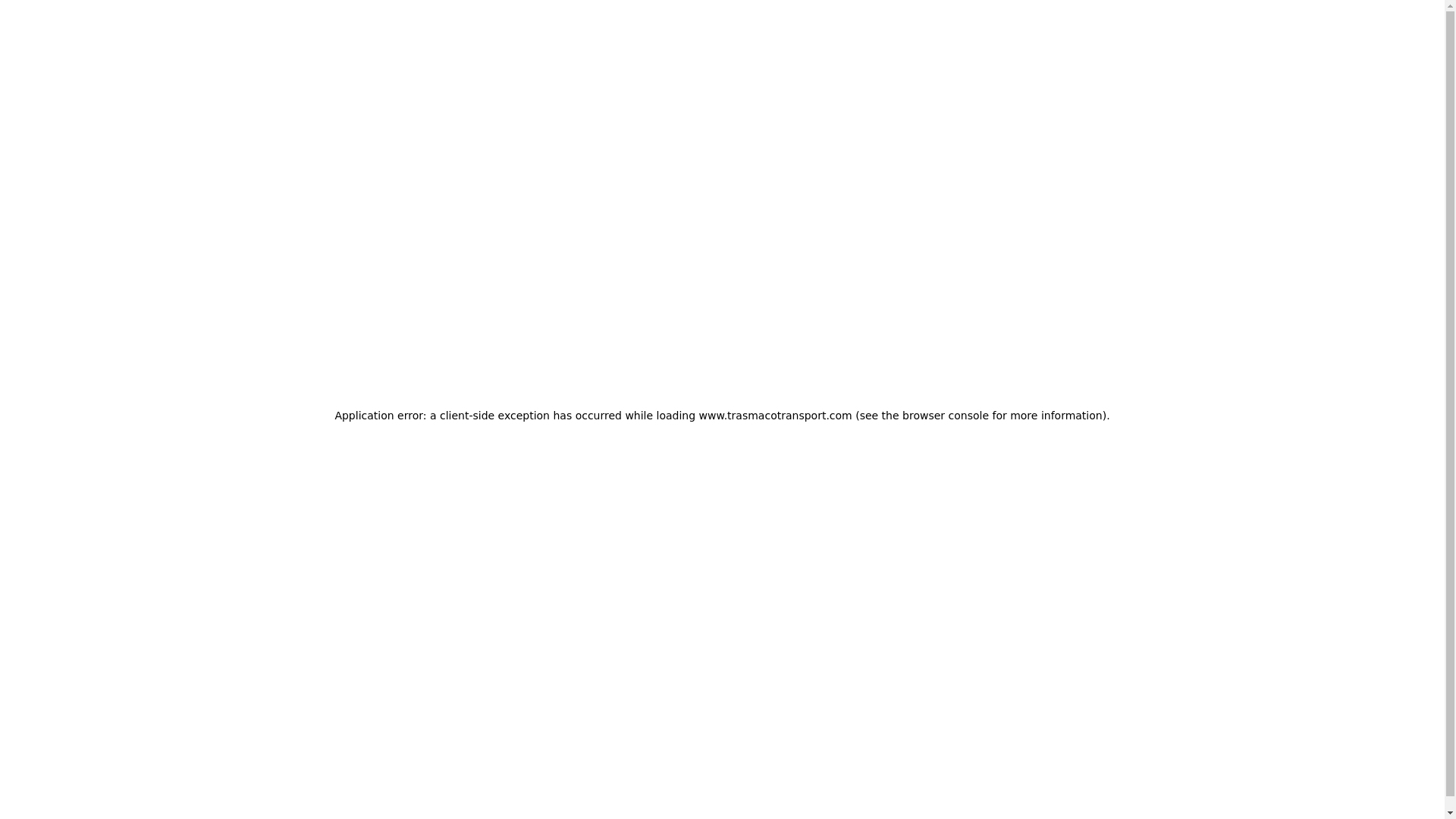 website screenshot of https://trasmacotransport.com/