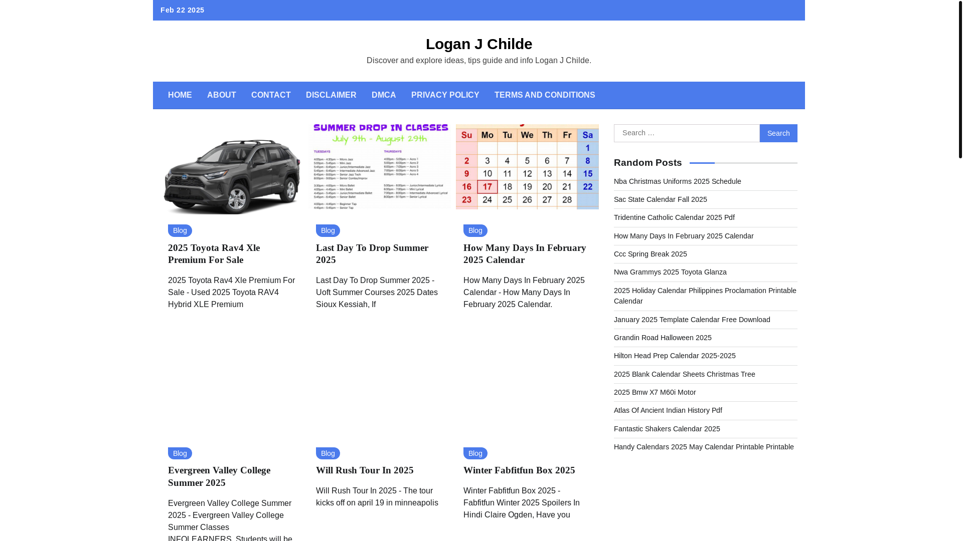 website screenshot of https://loganjchilde.pages.dev/