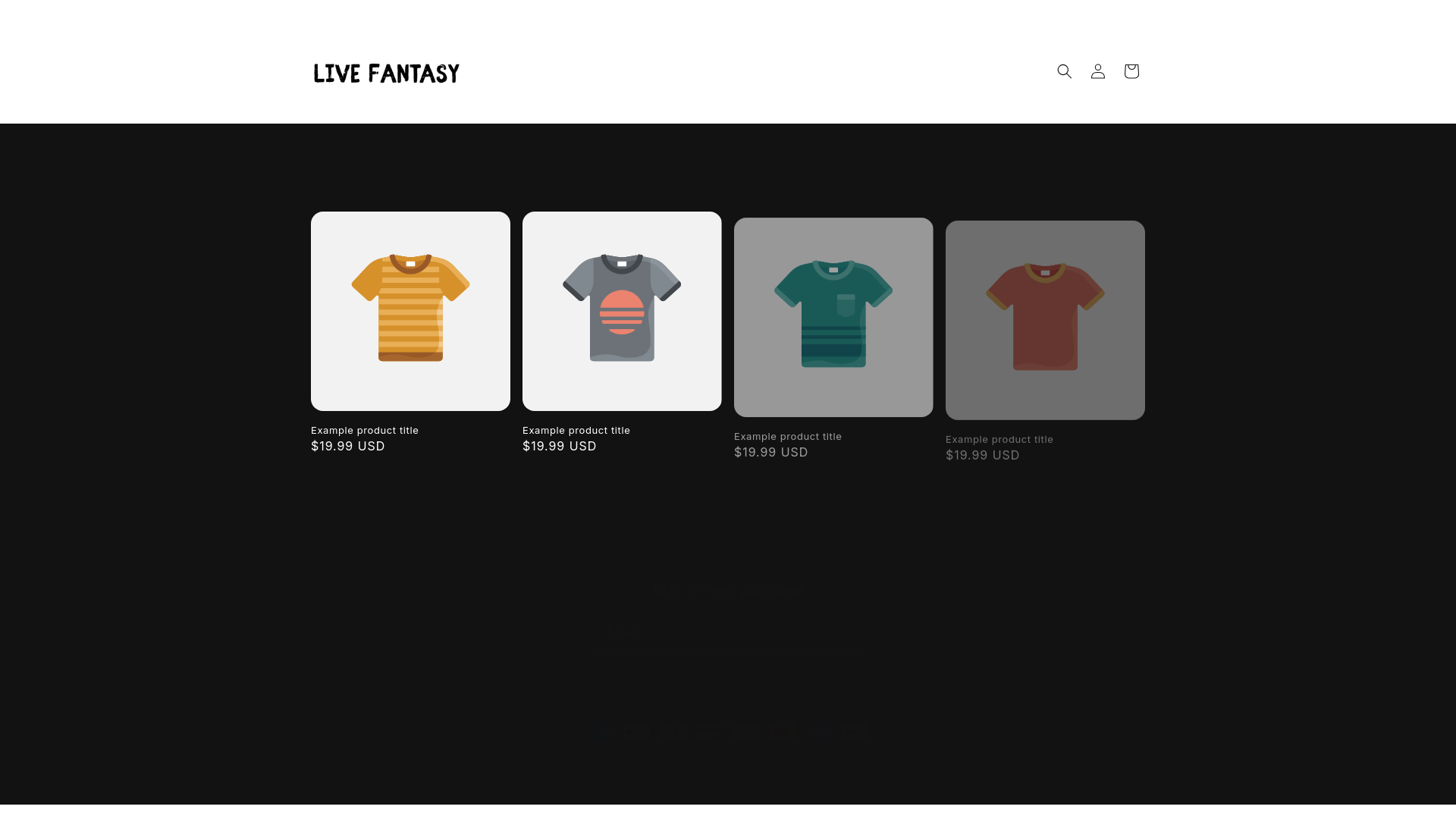 website screenshot of https://livefantasy.online/