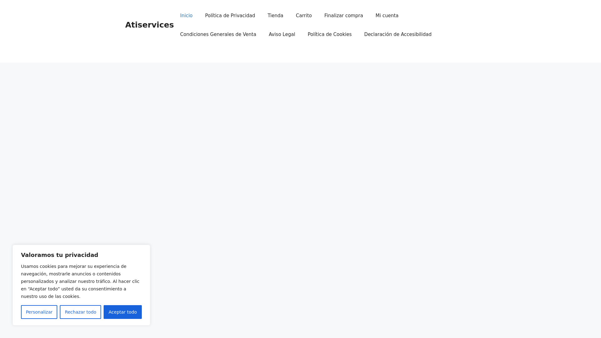 website screenshot of https://atiservices.es/
