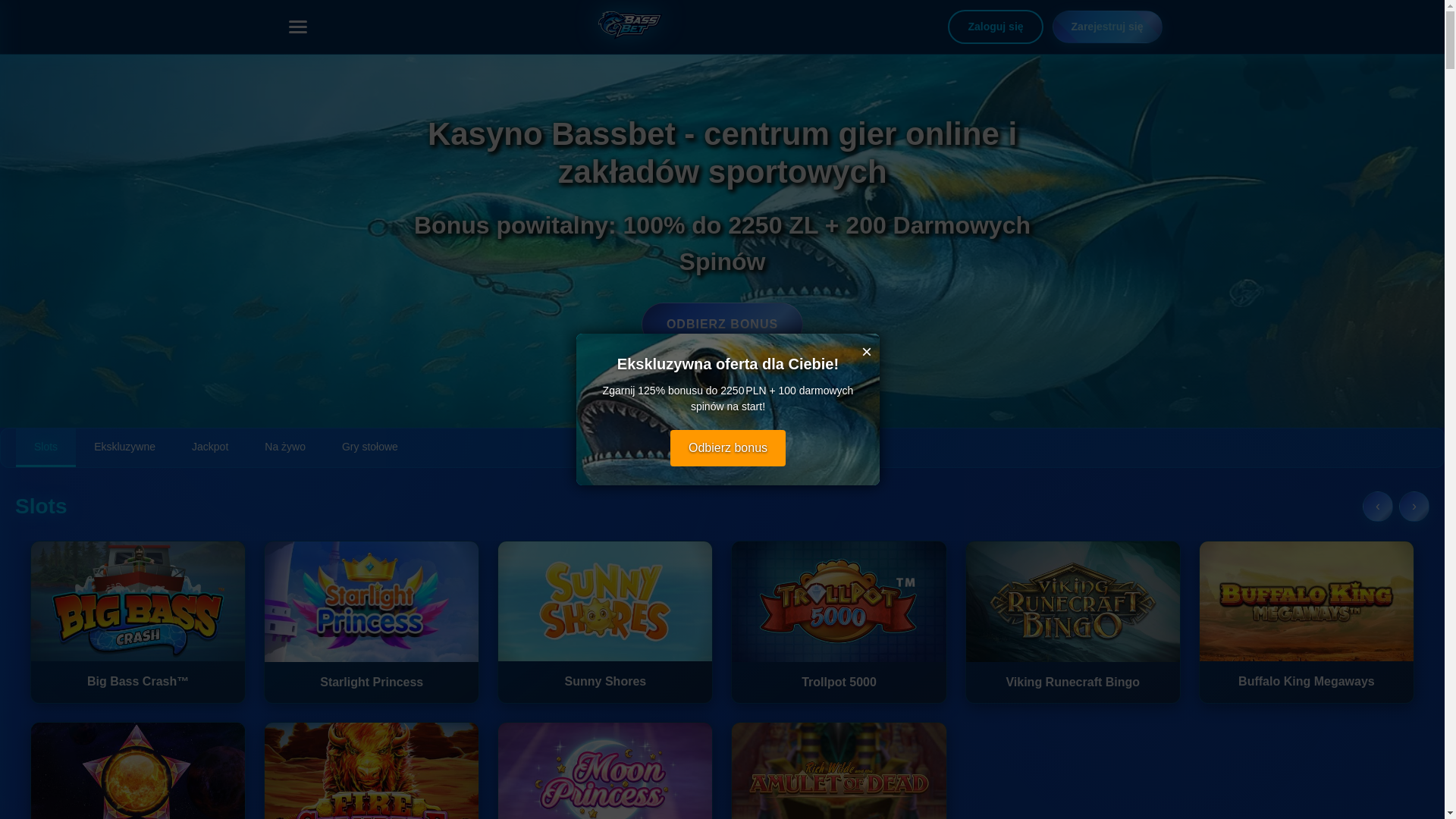 website screenshot of https://bassbet-casino.pages.dev/