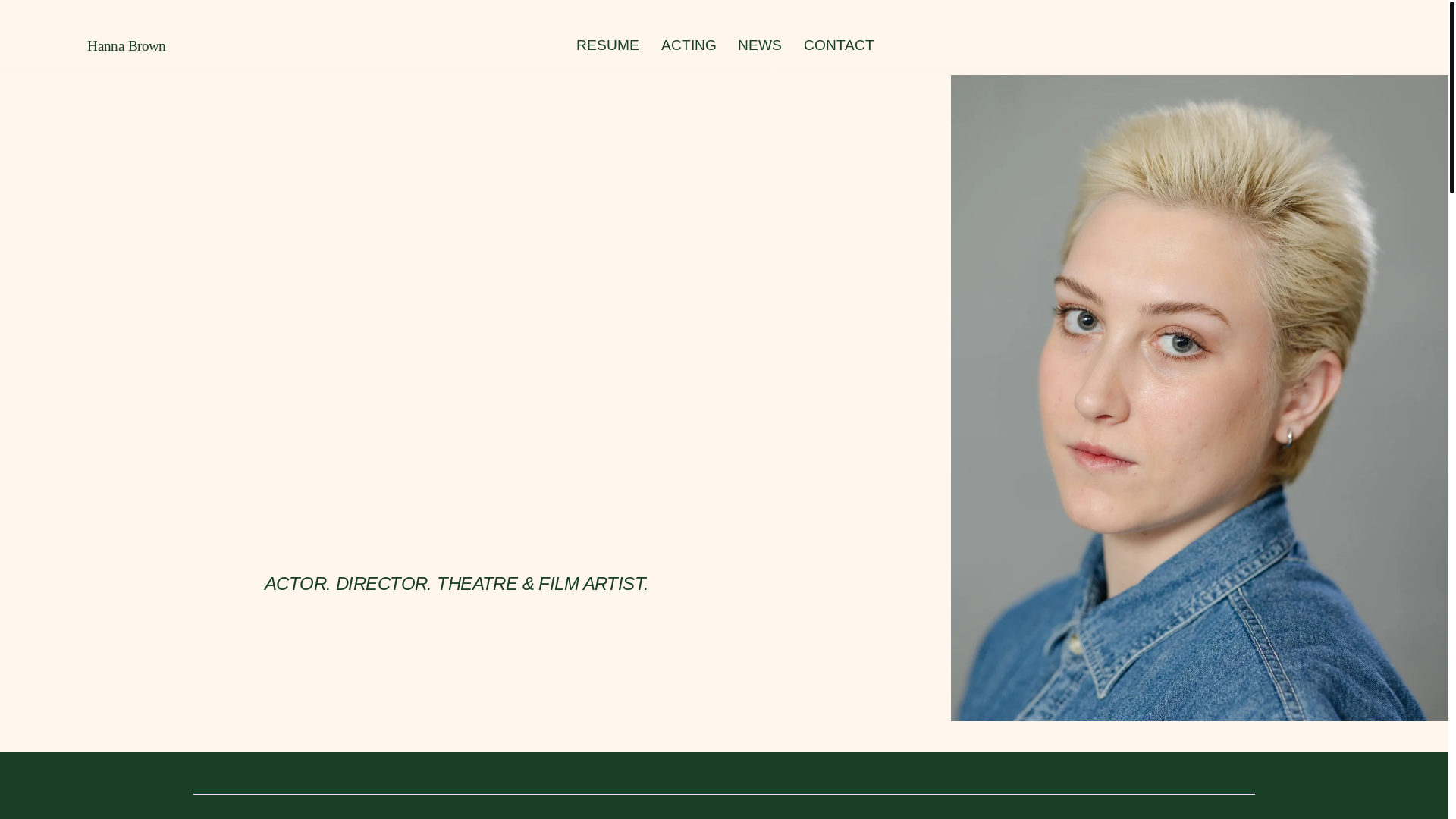 website screenshot of https://hannabrown.org/