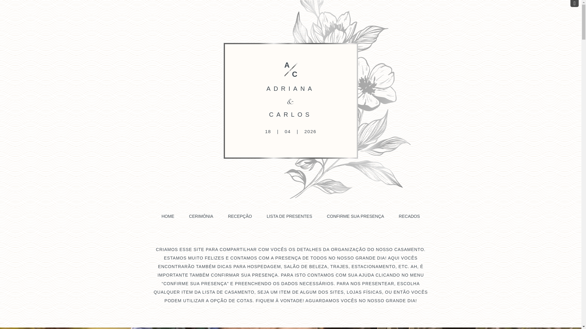 website screenshot of https://adriana-e-carlos.com.br/