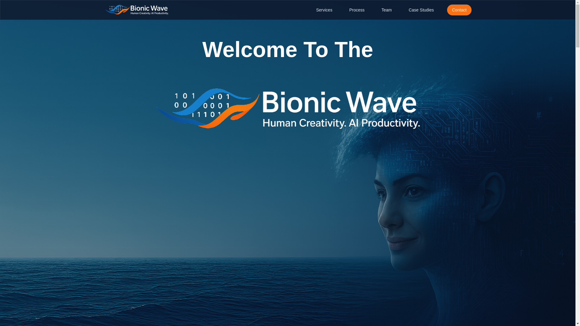 website screenshot of https://bionicwave.ai/