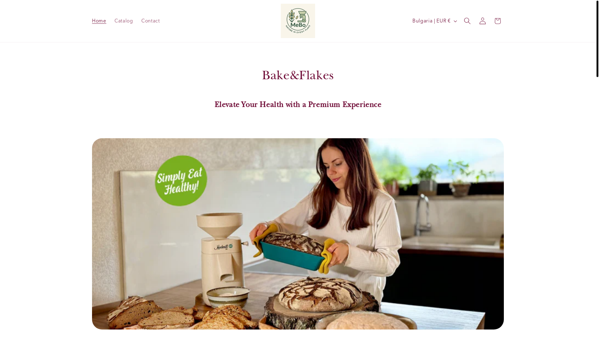 website screenshot of https://mebokitchen.shop/