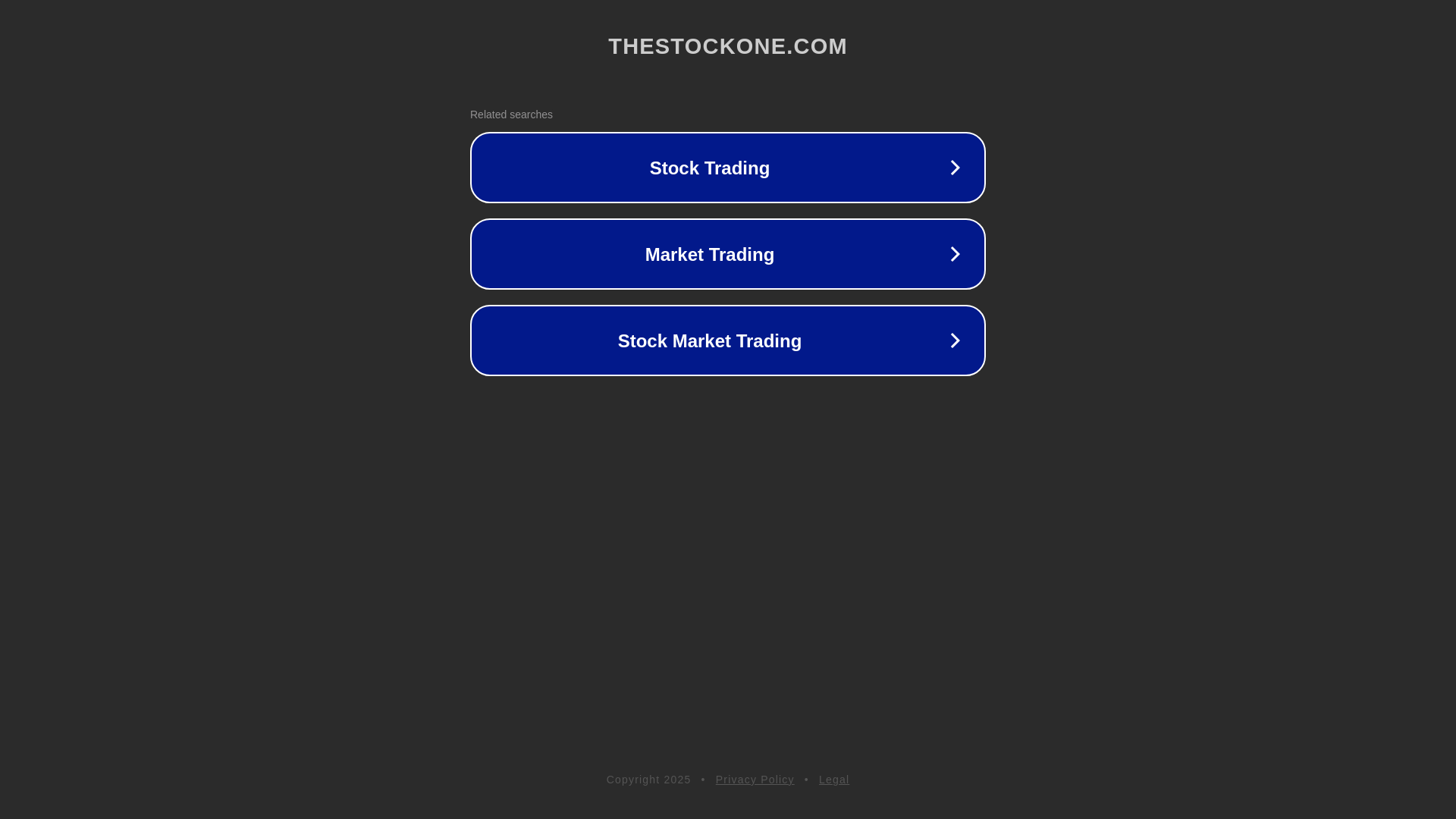 website screenshot of https://thestockone.com/