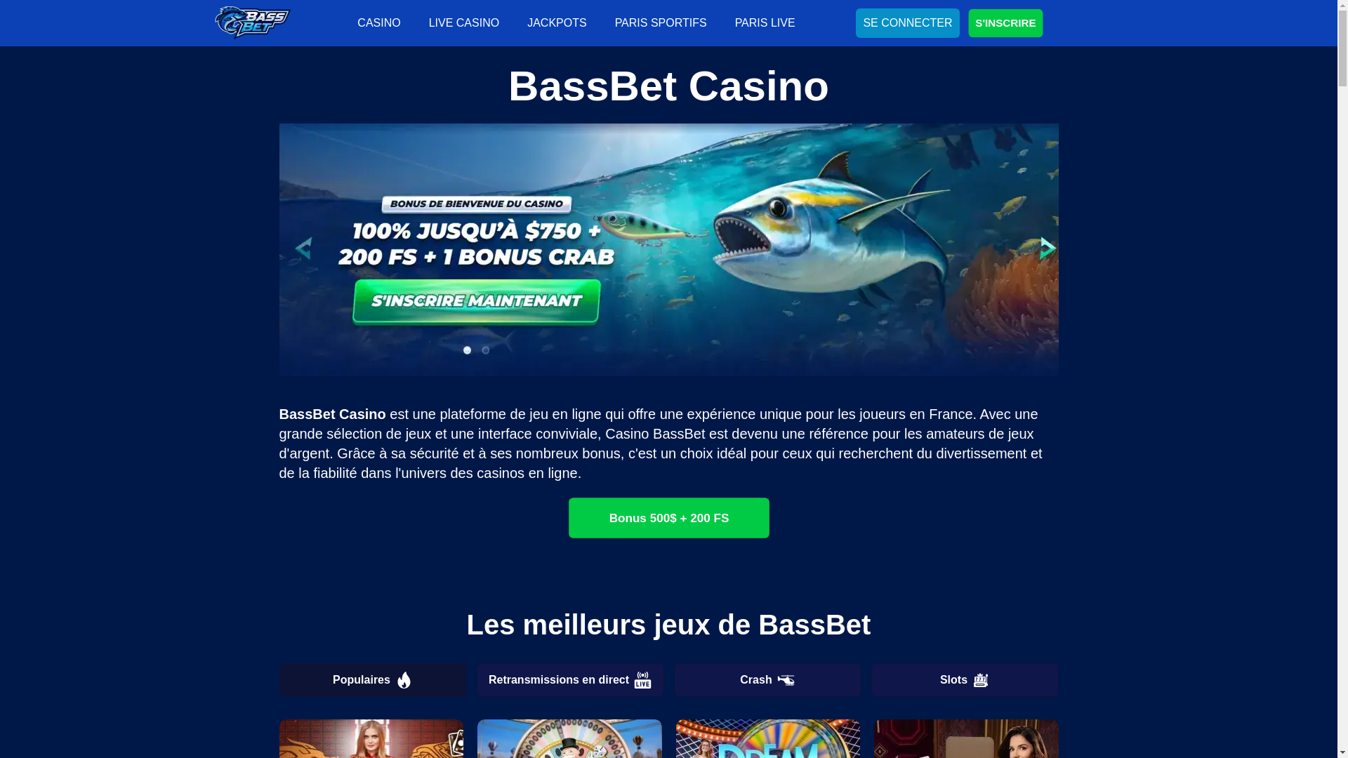 website screenshot of https://bassbetcasino-fr-3645.pages.dev/