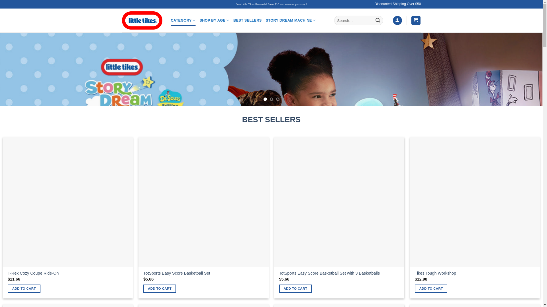 website screenshot of https://alittletikes.com/