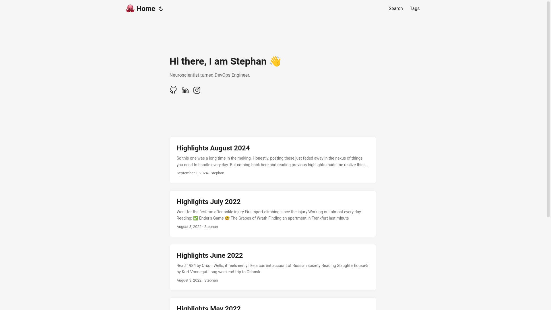 website screenshot of https://mauermann.io/