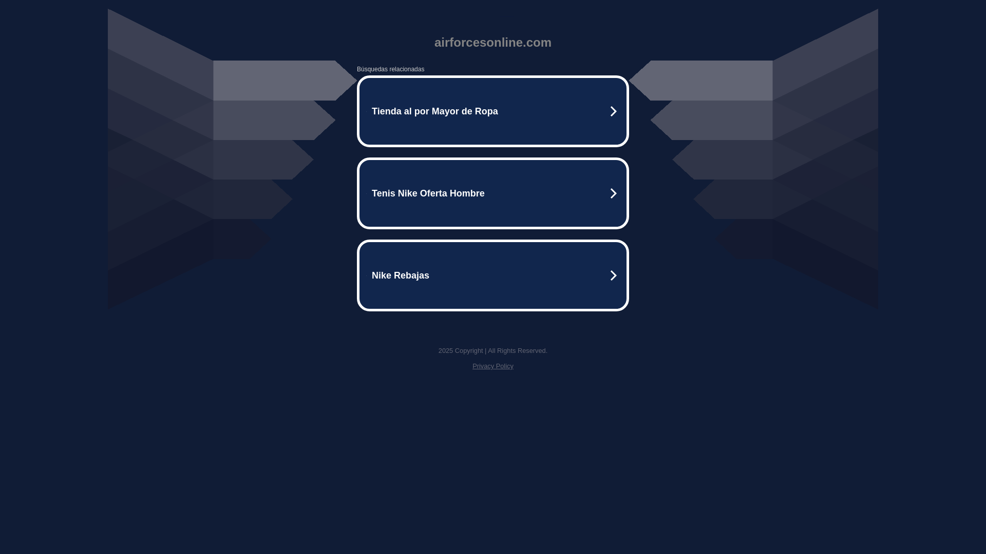 website screenshot of https://airforcesonline.com/
