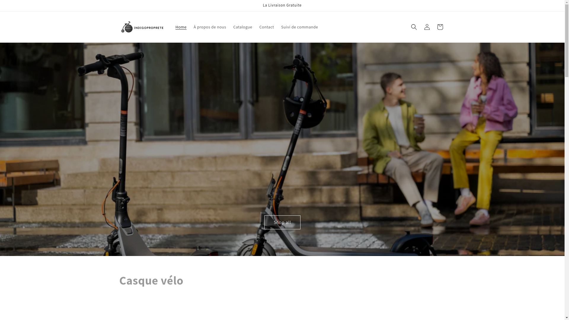 website screenshot of https://indigoproprete.shop/