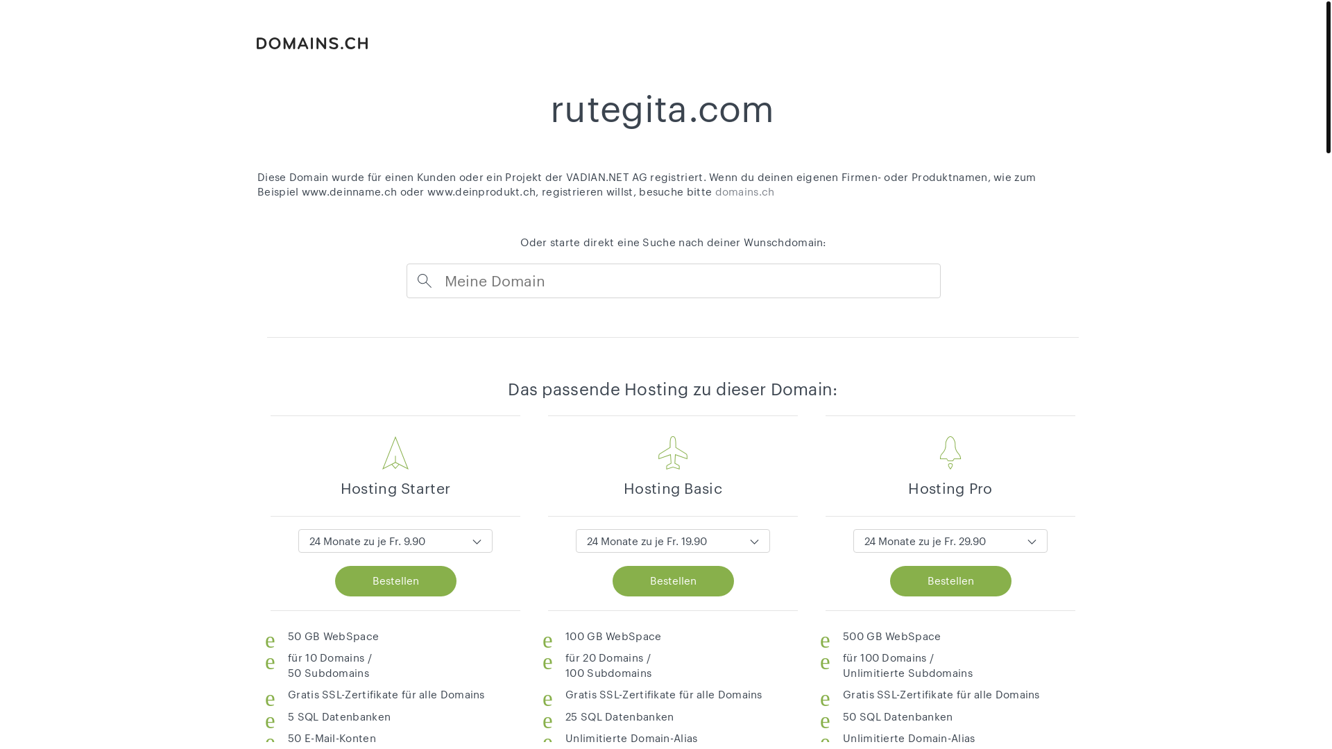 website screenshot of https://rutegita.com/
