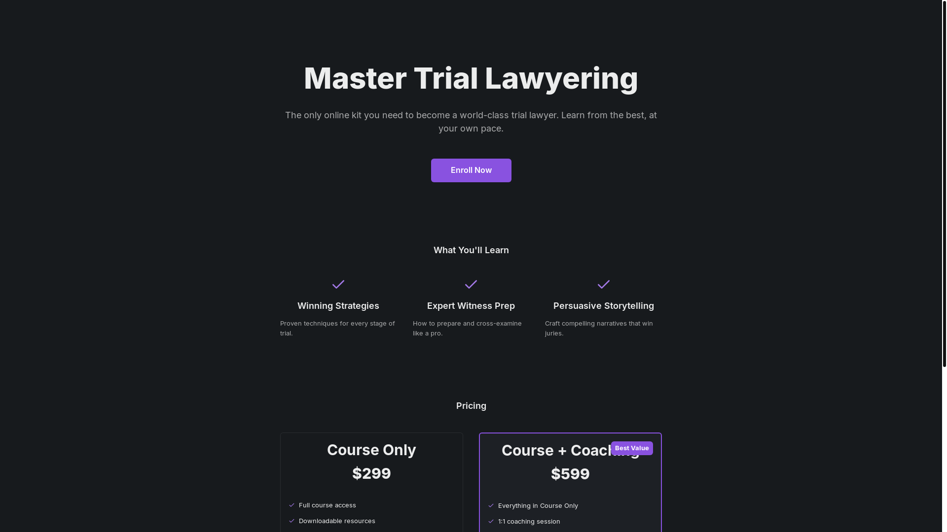 website screenshot of https://trialstack.io/