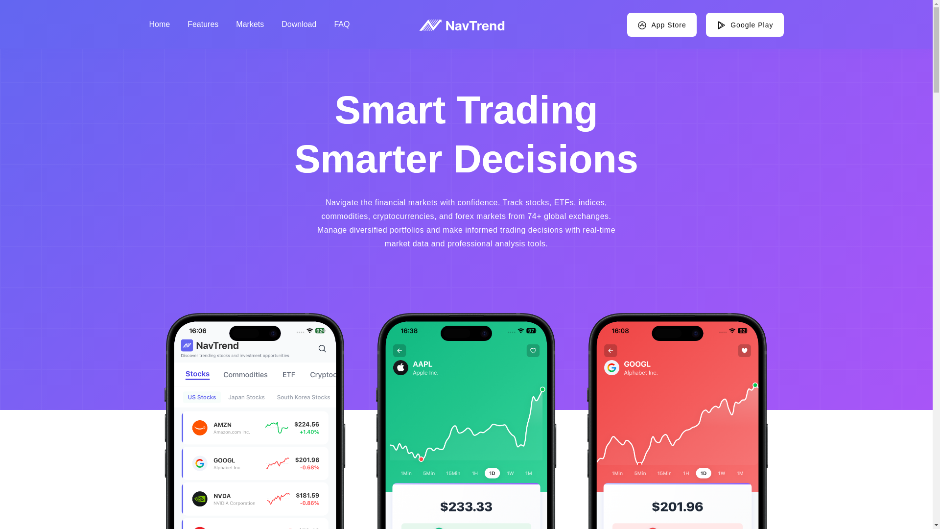 website screenshot of https://navtrend-web.pages.dev/
