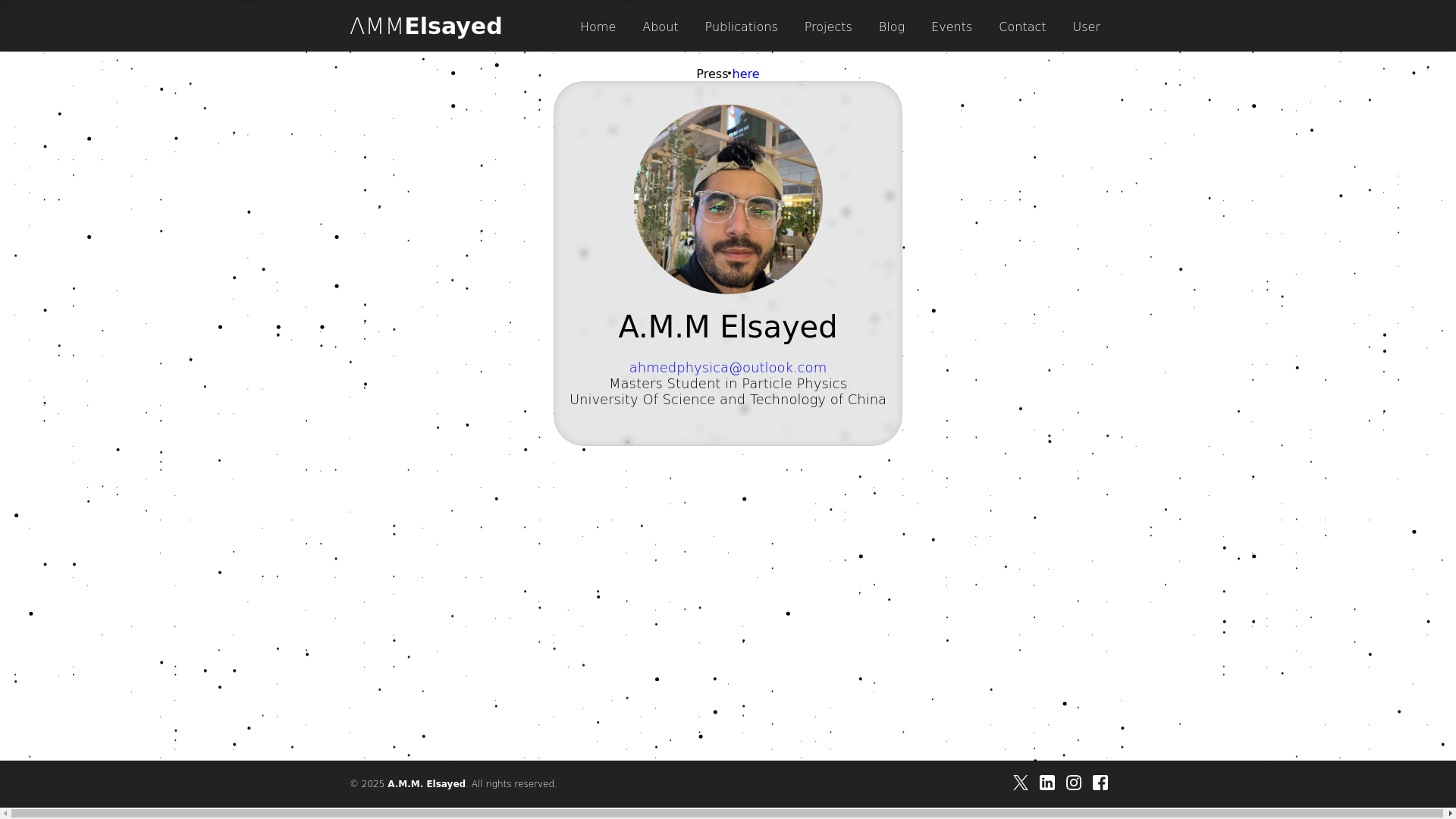 website screenshot of https://ammelsayed.pages.dev/