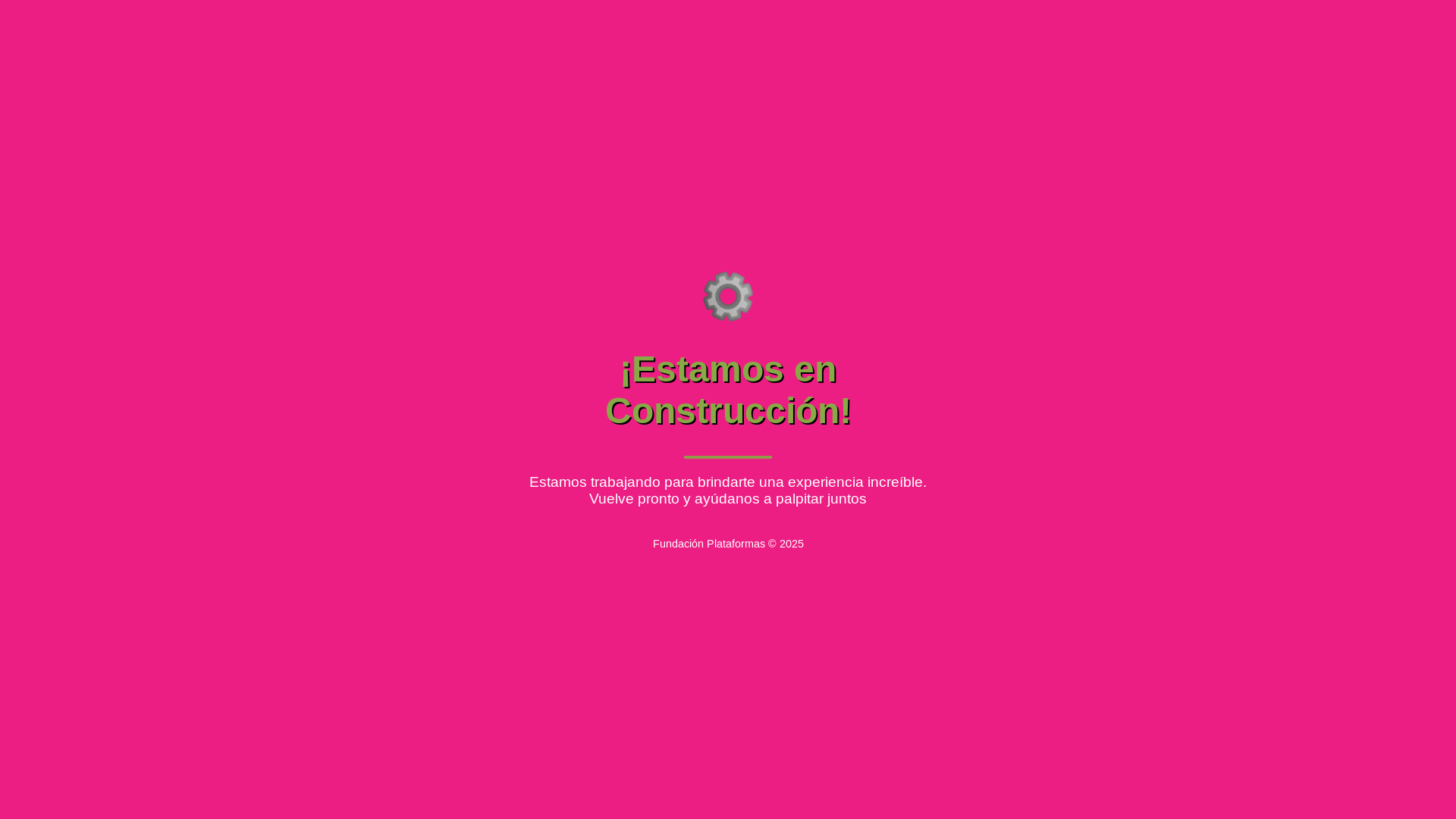 website screenshot of https://xn--fundacinplataformas-64b.org/