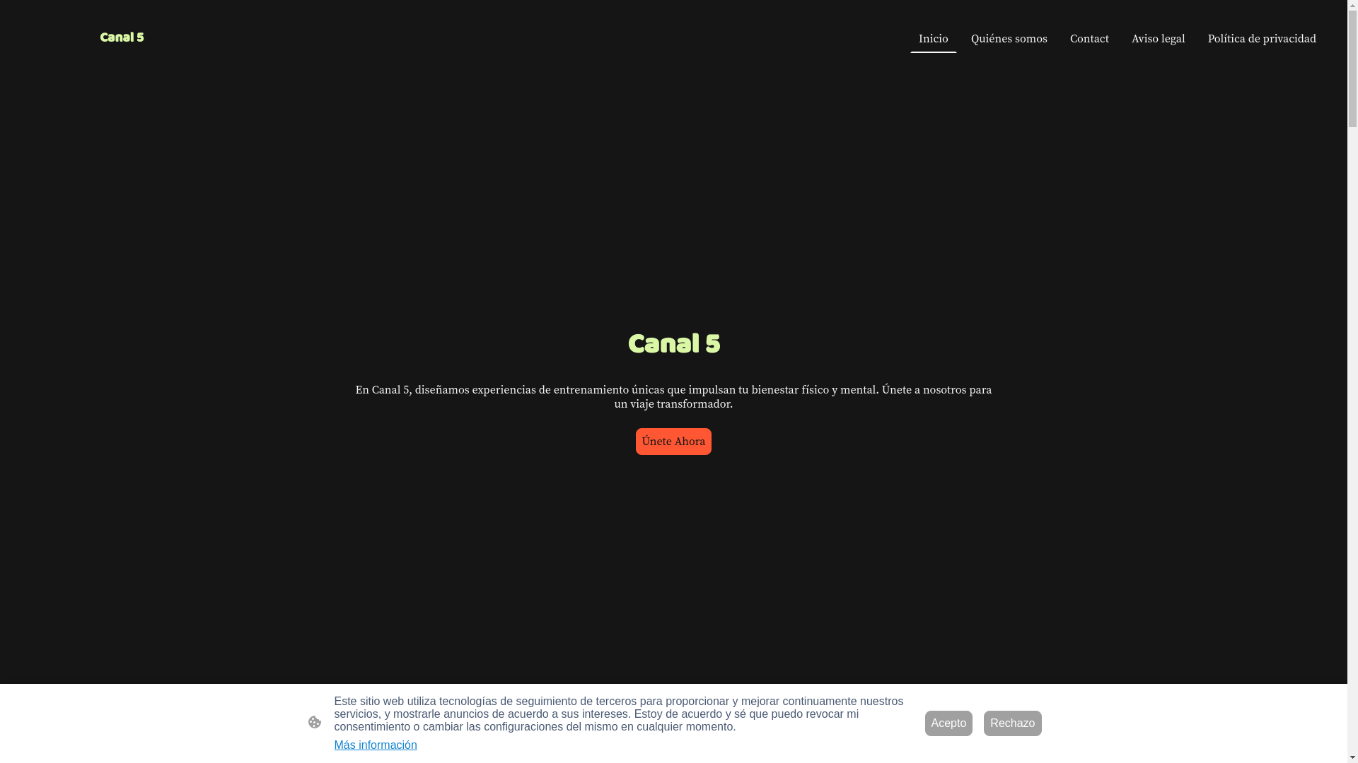 website screenshot of https://canal5.es/