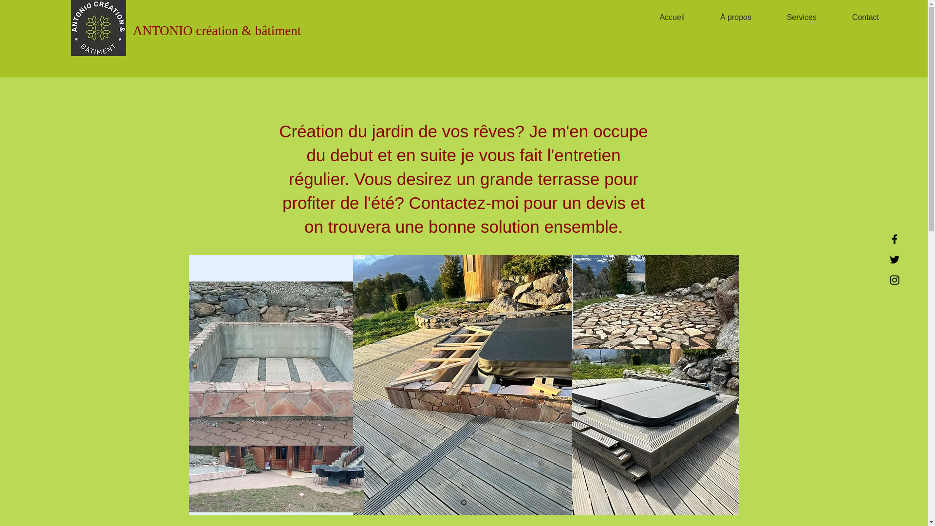 website screenshot of https://antoniocreationbatiment.com/