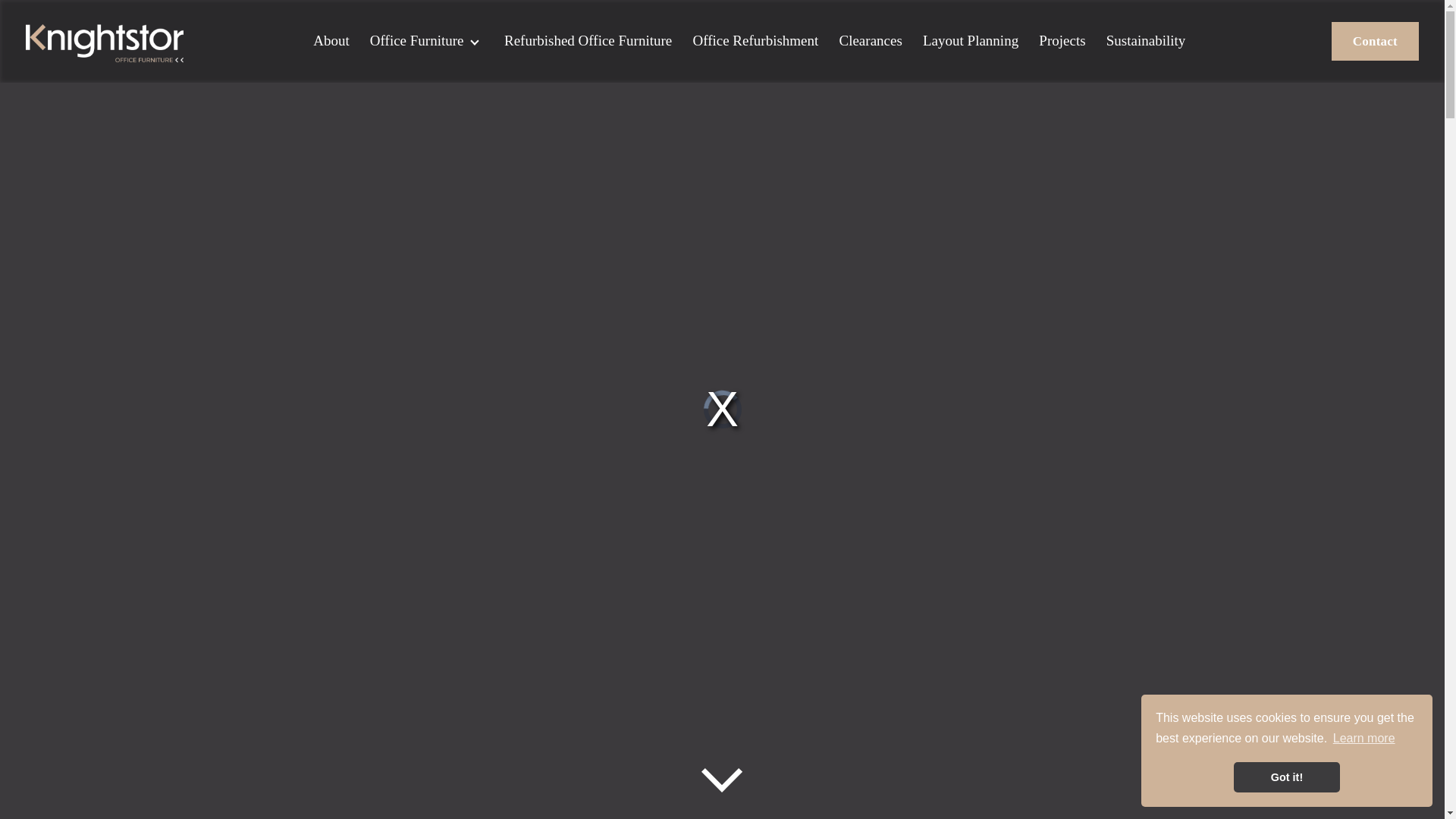 website screenshot of https://knightstor-workspace-solutions.co.uk