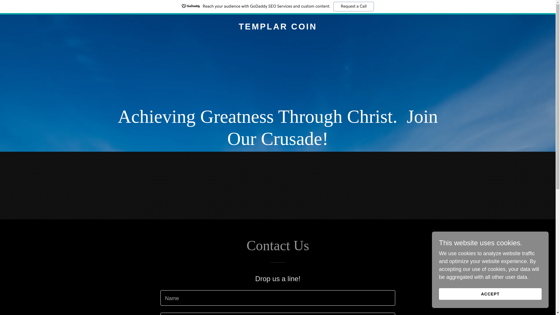 website screenshot of https://templarcoin.xyz/