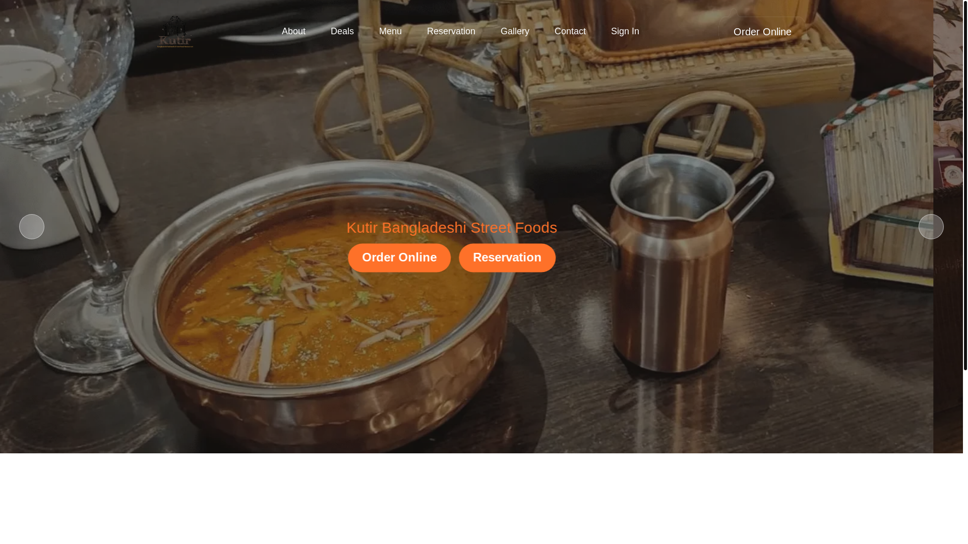 website screenshot of https://kutirbangladeshi.co.uk/
