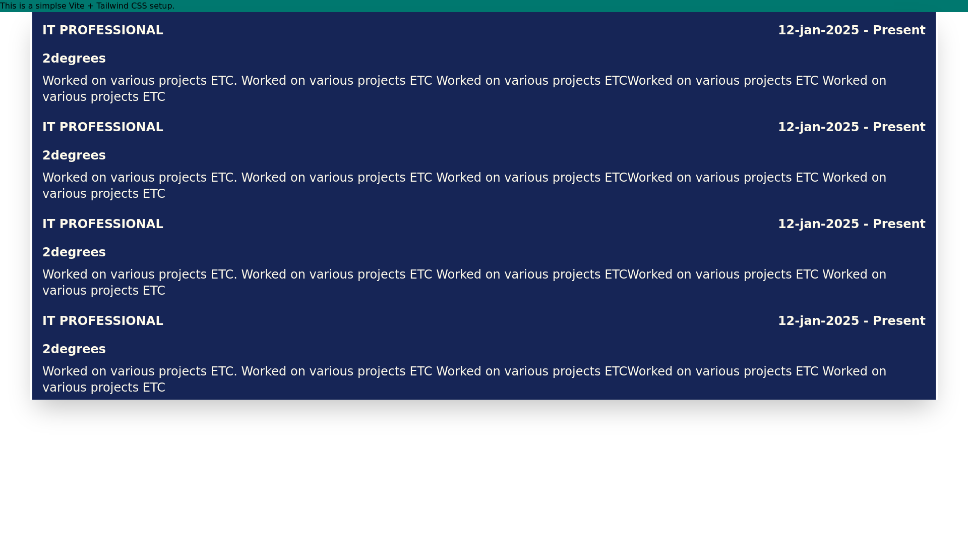 website screenshot of https://matthewokellycv.com/
